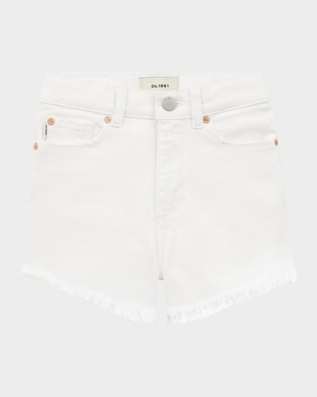 Girl's Lucy Raw Edge Hem Shorts, Size 7-16